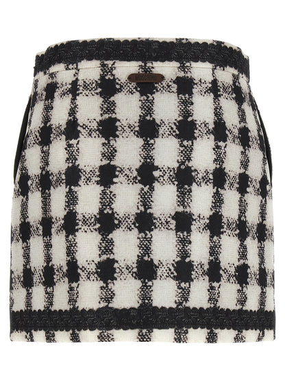 'Texture' print mini skirt Skirts