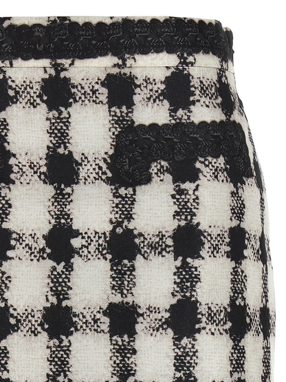 'Texture' print mini skirt Skirts