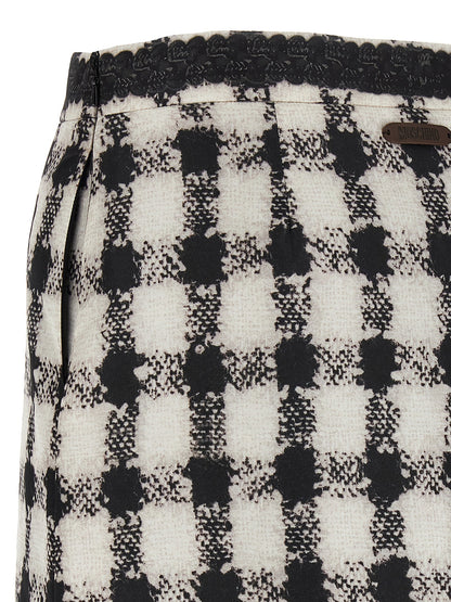 'Texture' print mini skirt Skirts