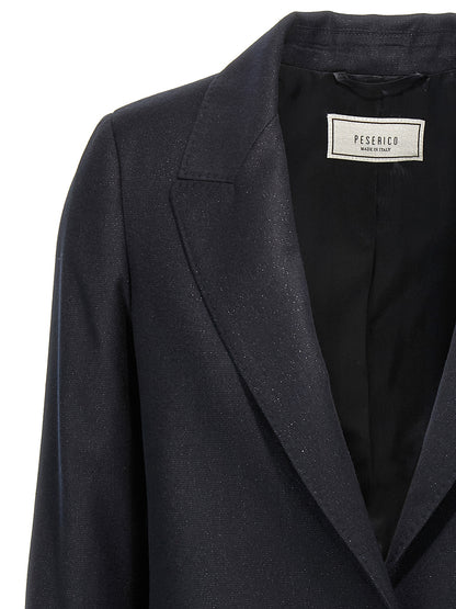 Lurex single-breasted blazer Blazer and Suits