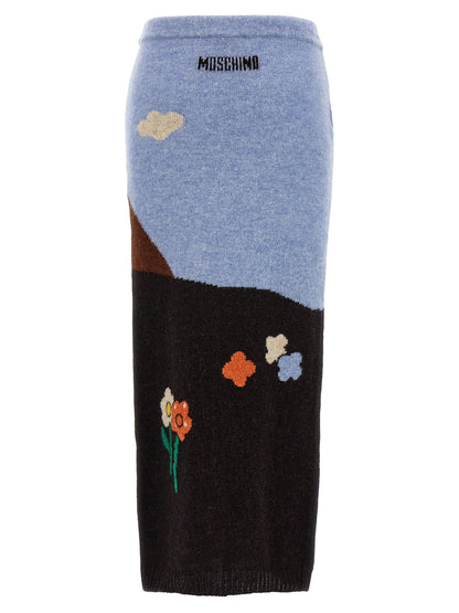 Shetland knit skirt Skirts