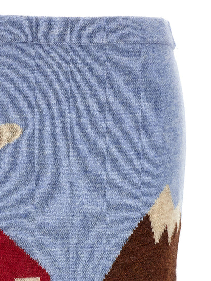Shetland knit skirt Skirts