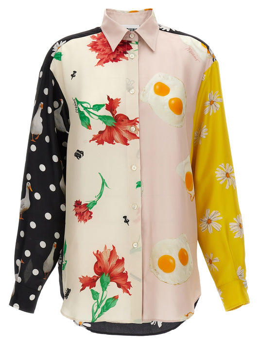 Patchwork print shirt Shirt, blouse