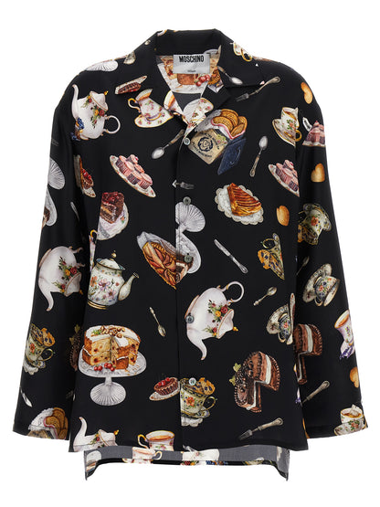 'Tea Time' print shirt Shirt, blouse