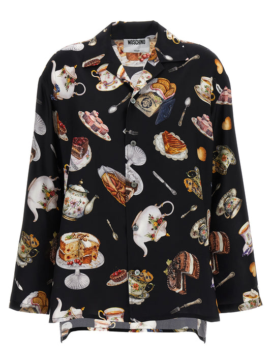 'Tea Time' print shirt Shirt, blouse