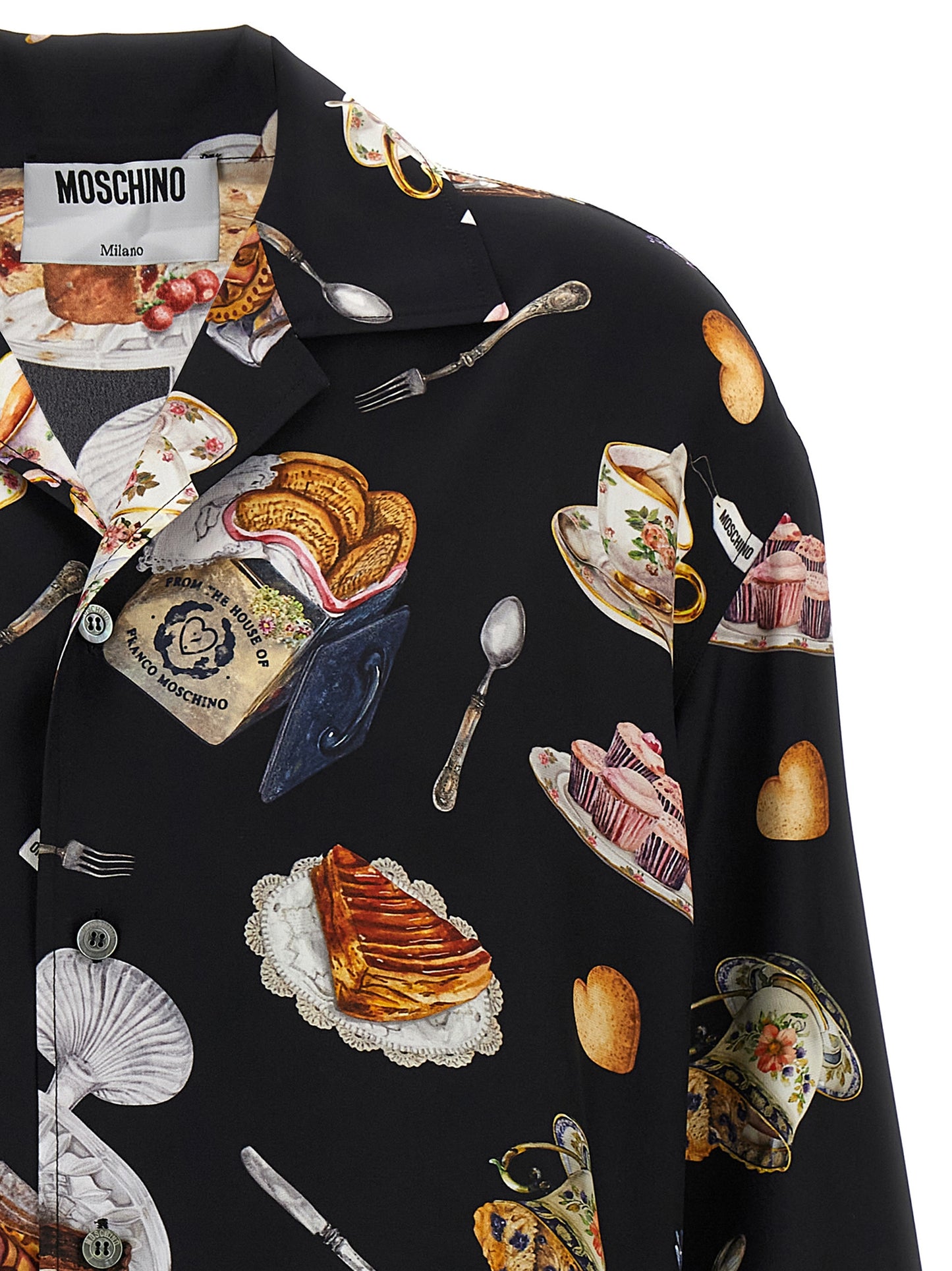 'Tea Time' print shirt Shirt, blouse