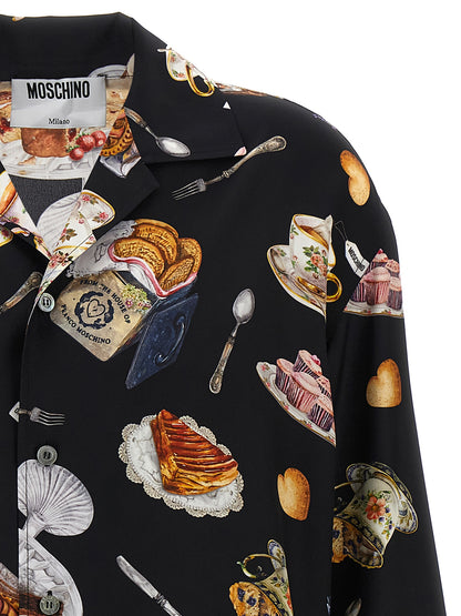 'Tea Time' print shirt Shirt, blouse