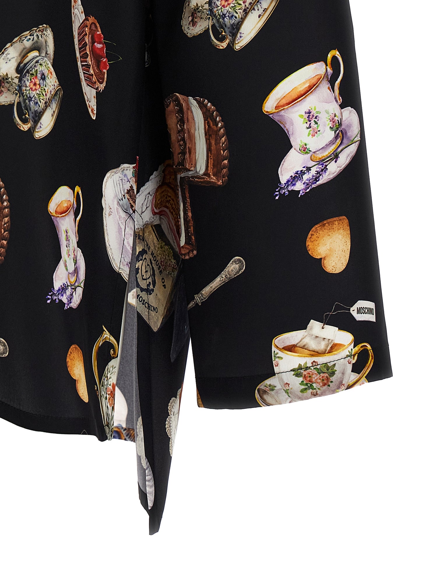 'Tea Time' print shirt Shirt, blouse