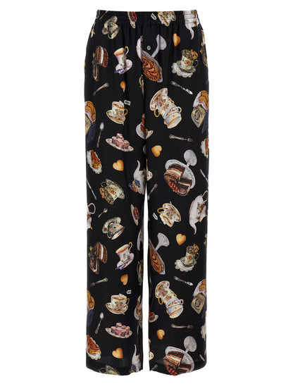 'Tea time' print pants Pants
