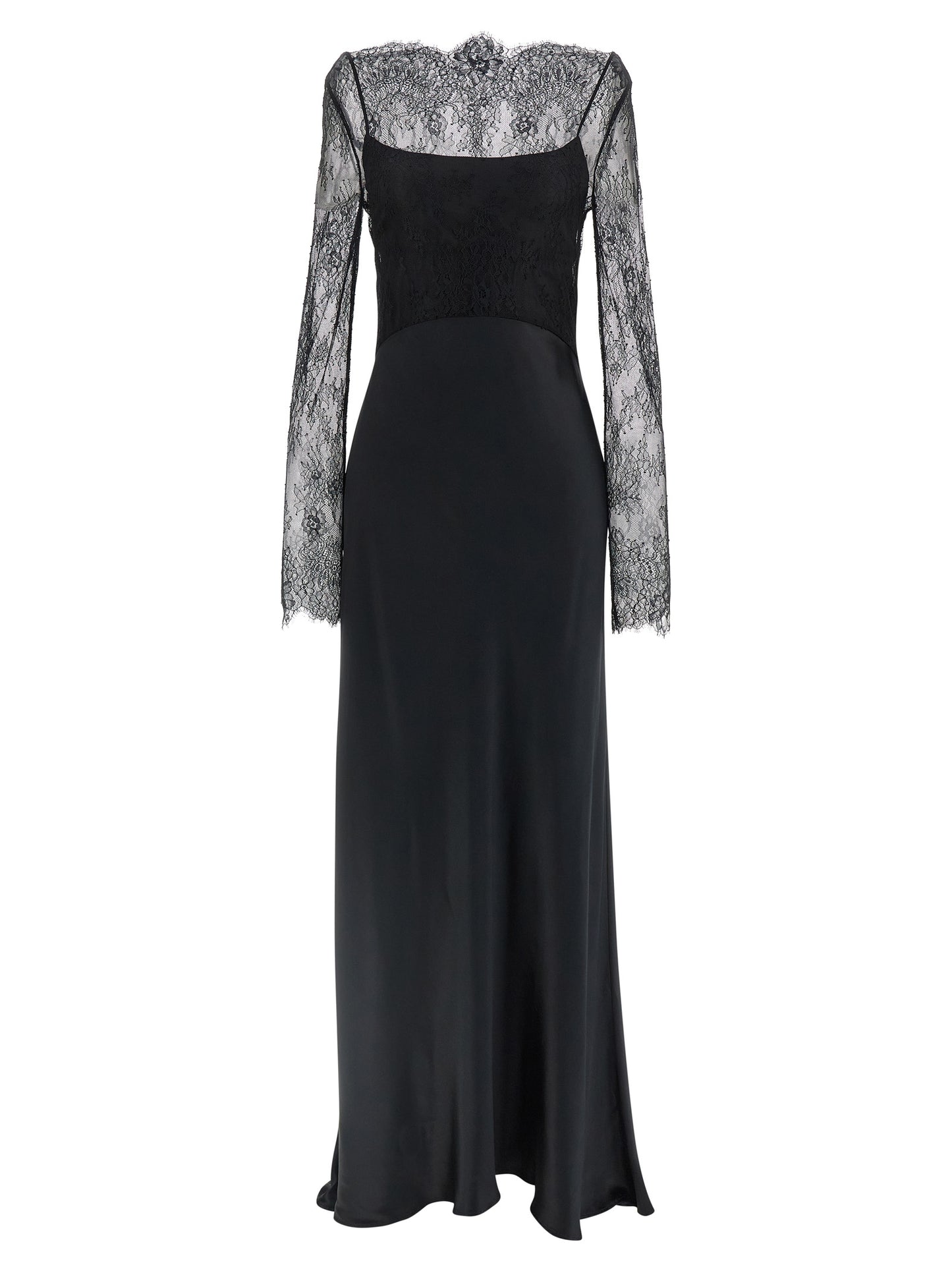 Lace satin dress Dresses