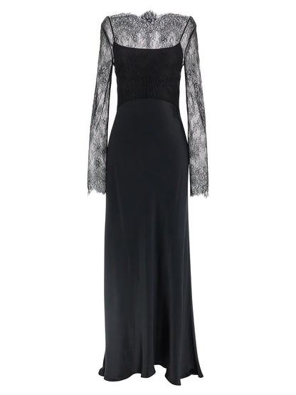 Lace satin dress Dresses