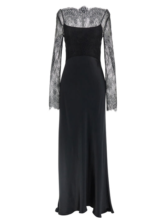 Lace satin dress Dresses