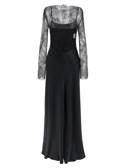 Lace satin dress Dresses