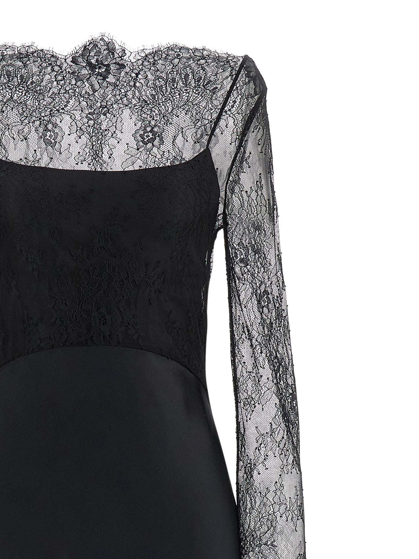 Lace satin dress Dresses