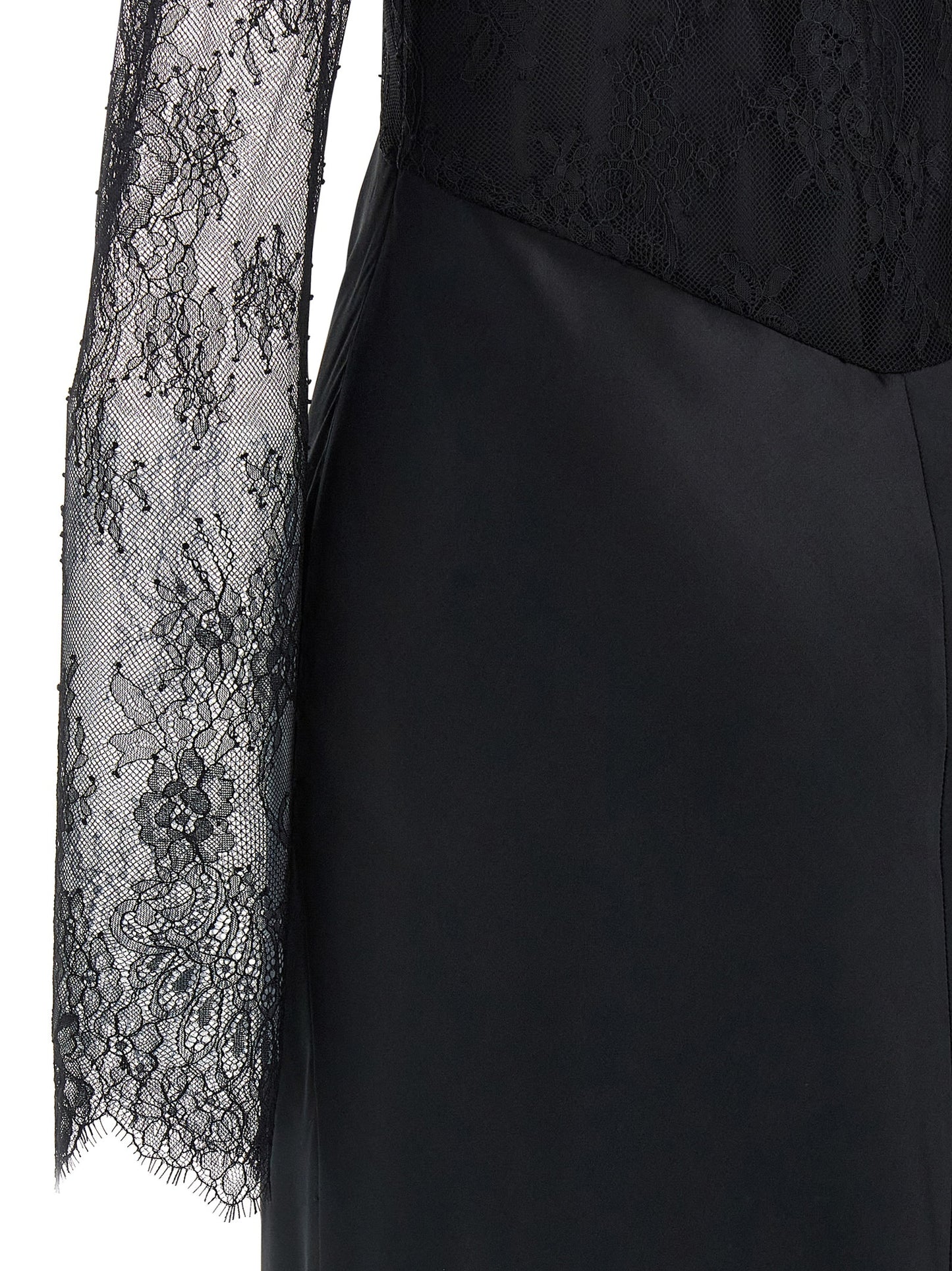 Lace satin dress Dresses