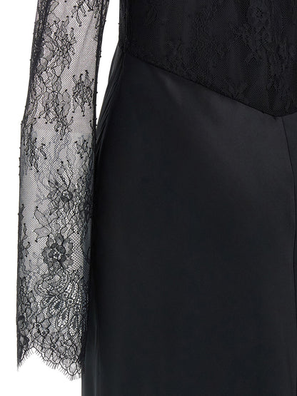 Lace satin dress Dresses
