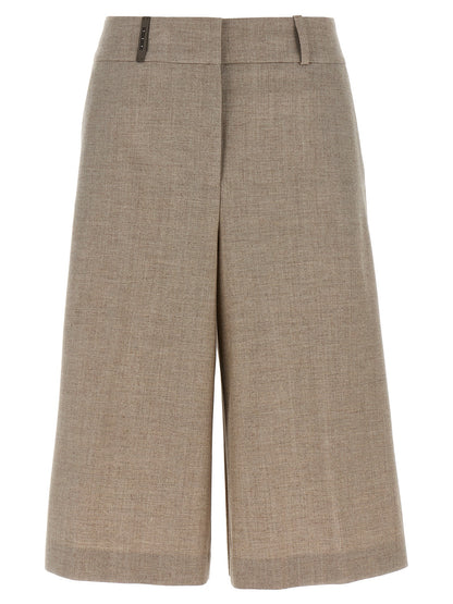 Micro houndstooth long bermuda shorts Bermuda, short