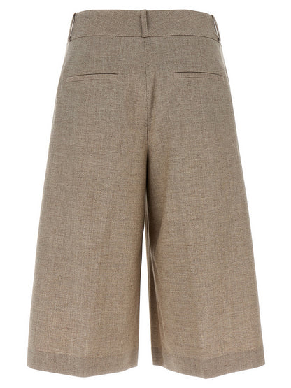 Micro houndstooth long bermuda shorts Bermuda, short