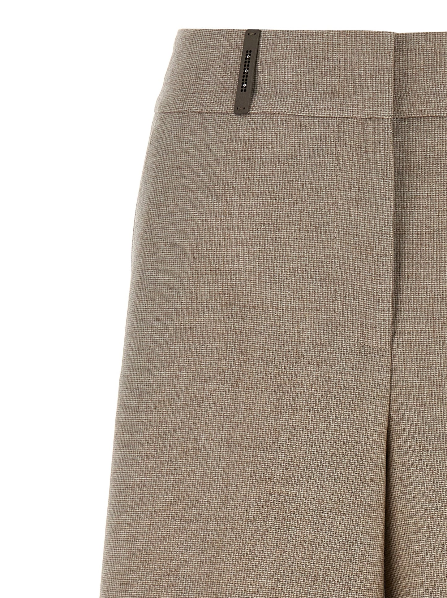 Micro houndstooth long bermuda shorts Bermuda, short