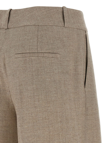 Micro houndstooth long bermuda shorts Bermuda, short