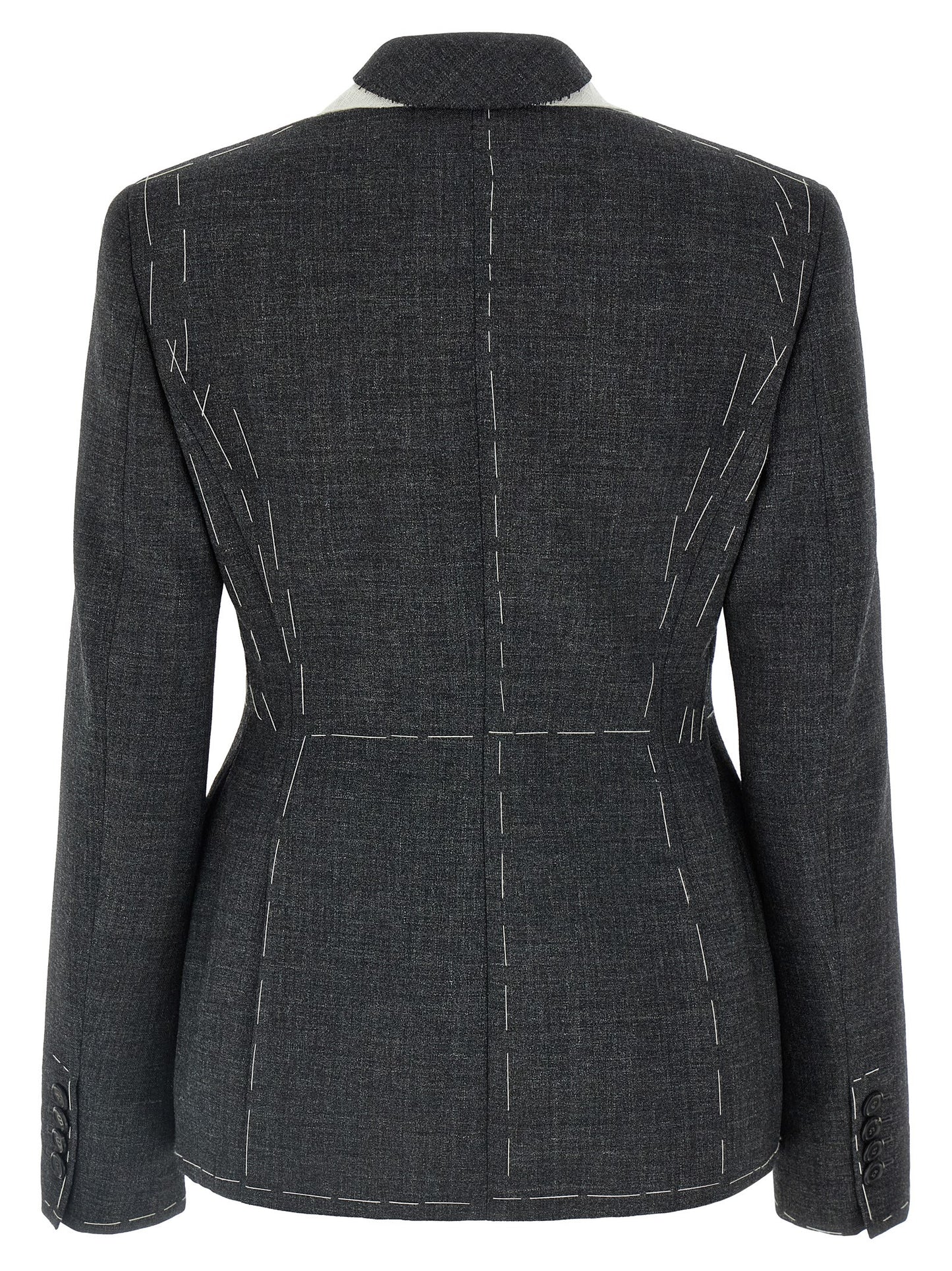 Embroidered canvas blazer Blazer, suits