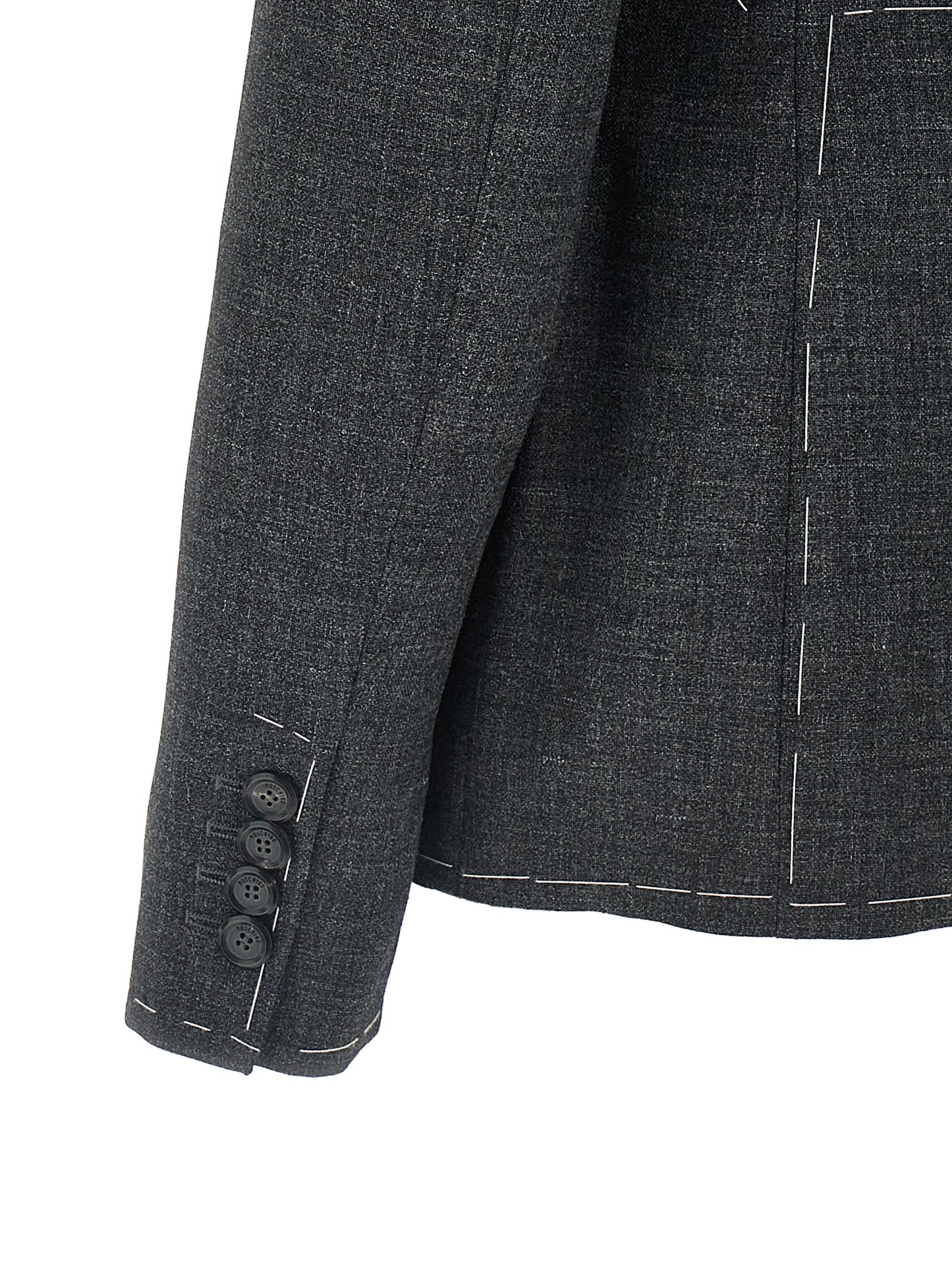 Embroidered canvas blazer Blazer, suits