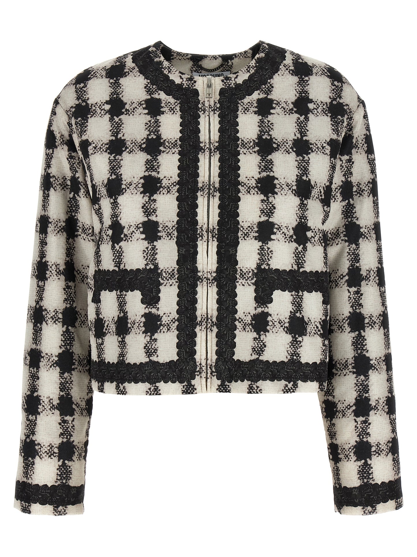'Texture' print jacket Casual jackets, parka