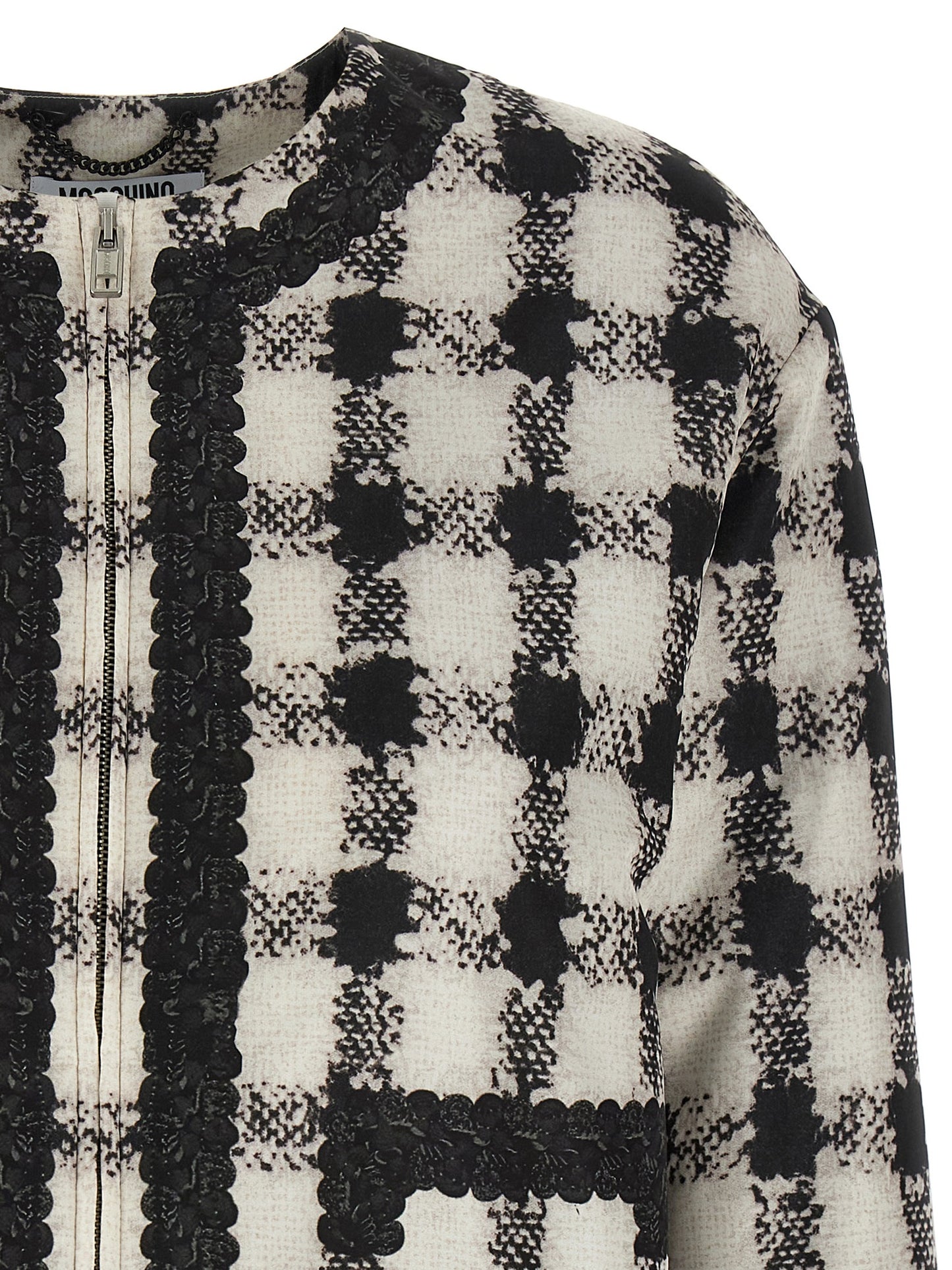 'Texture' print jacket Casual jackets, parka