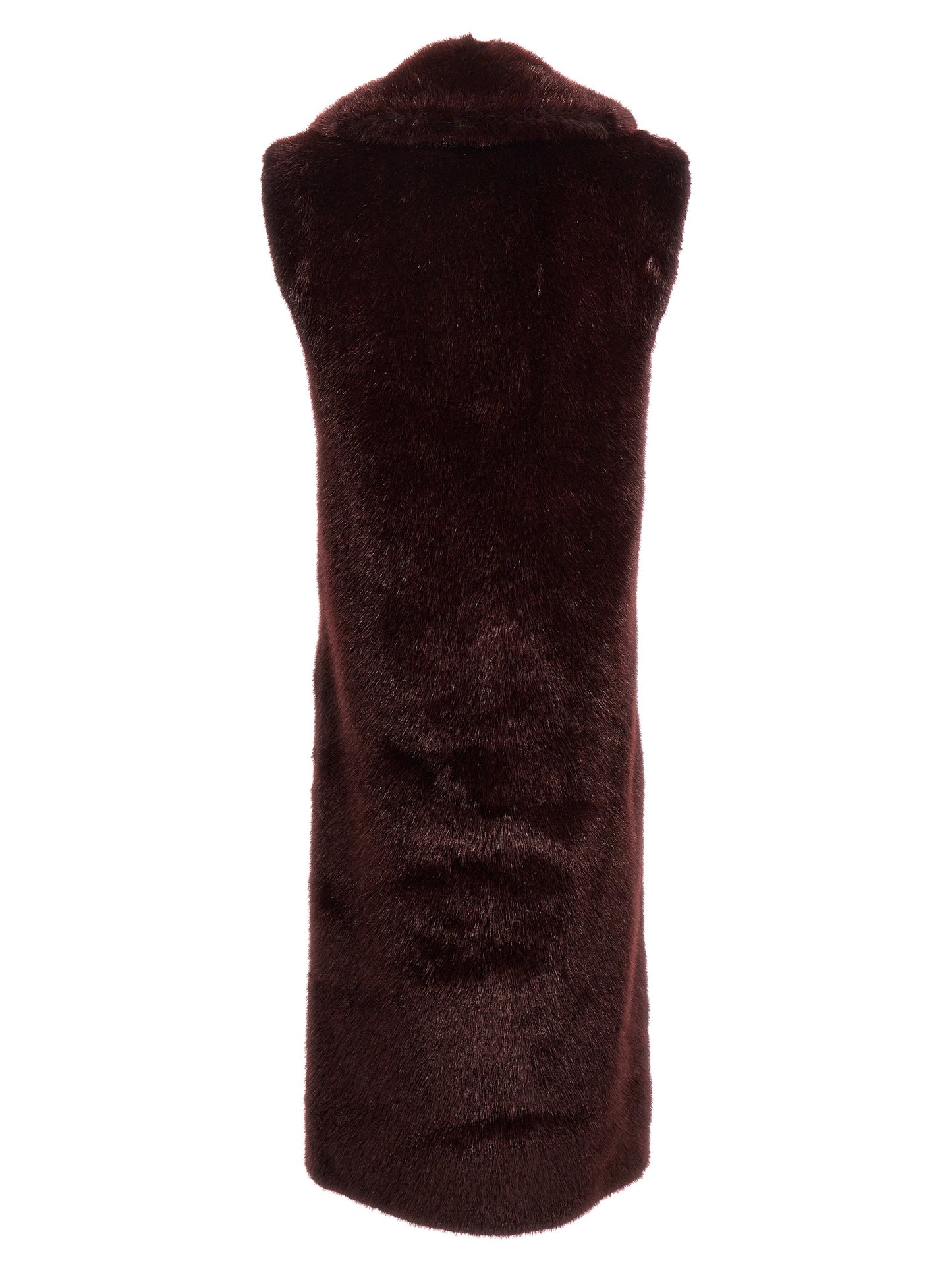 Extra long faux fur vest Gilet