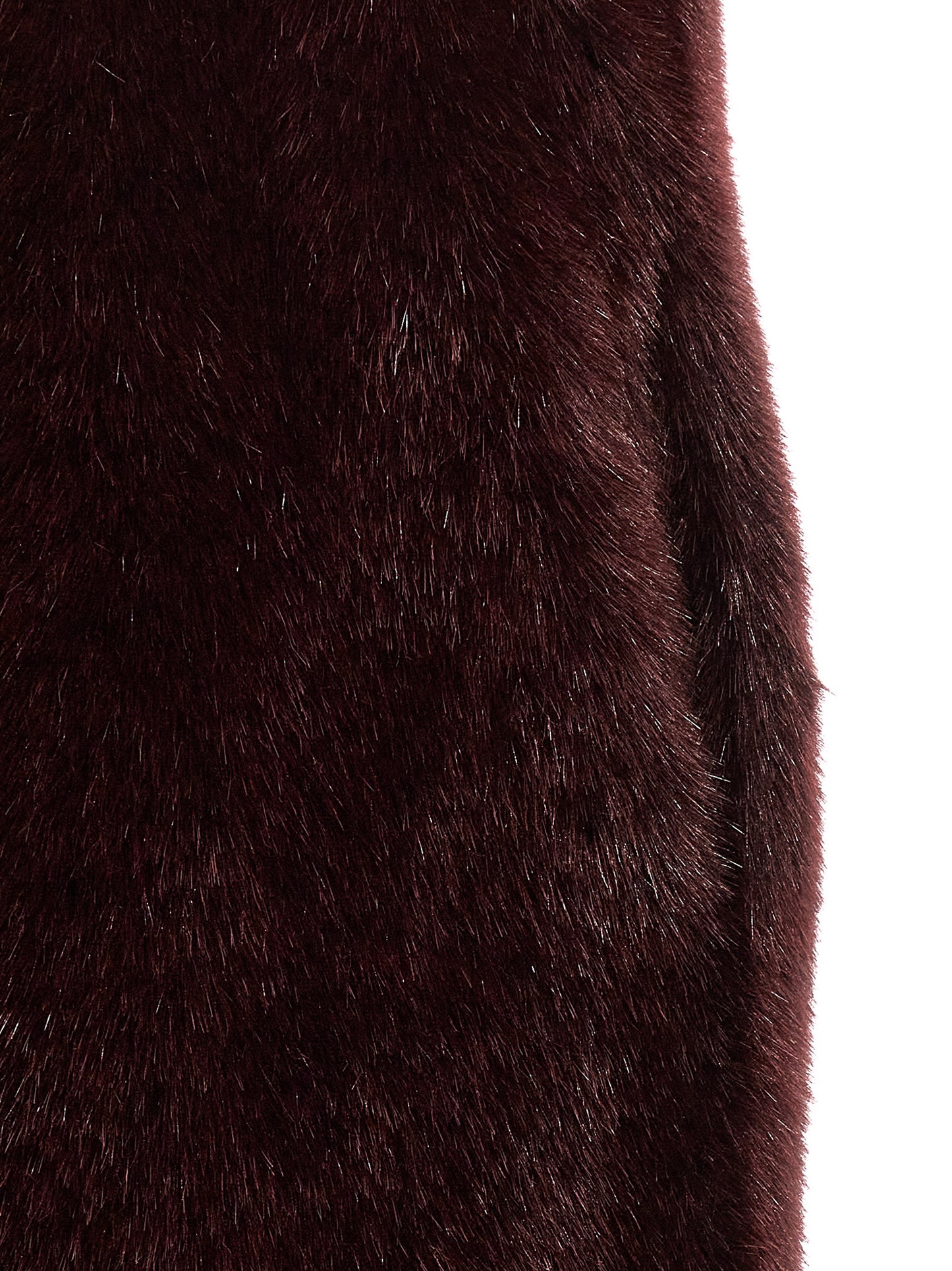 Extra long faux fur vest Gilet