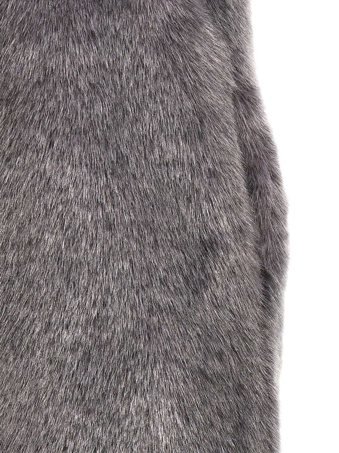 Extra long faux fur vest Gilet