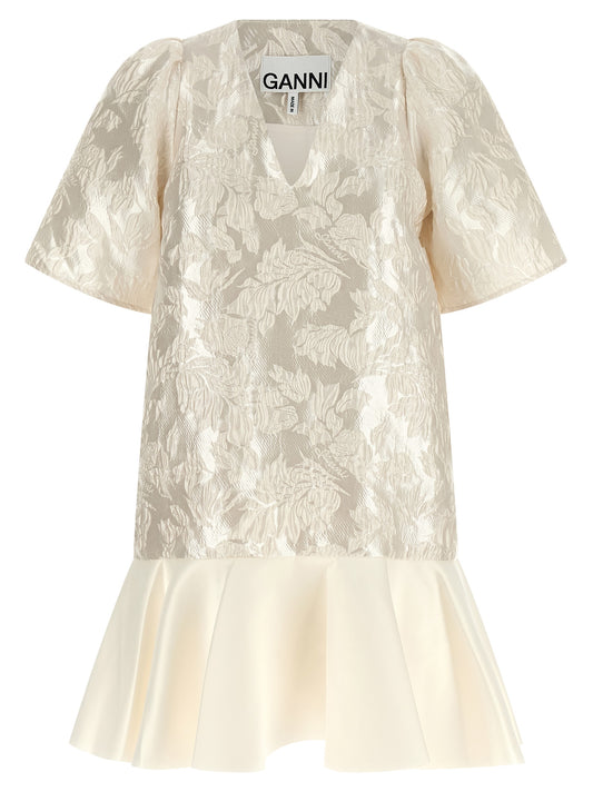 'Satin Cloque' mini dress Skirts