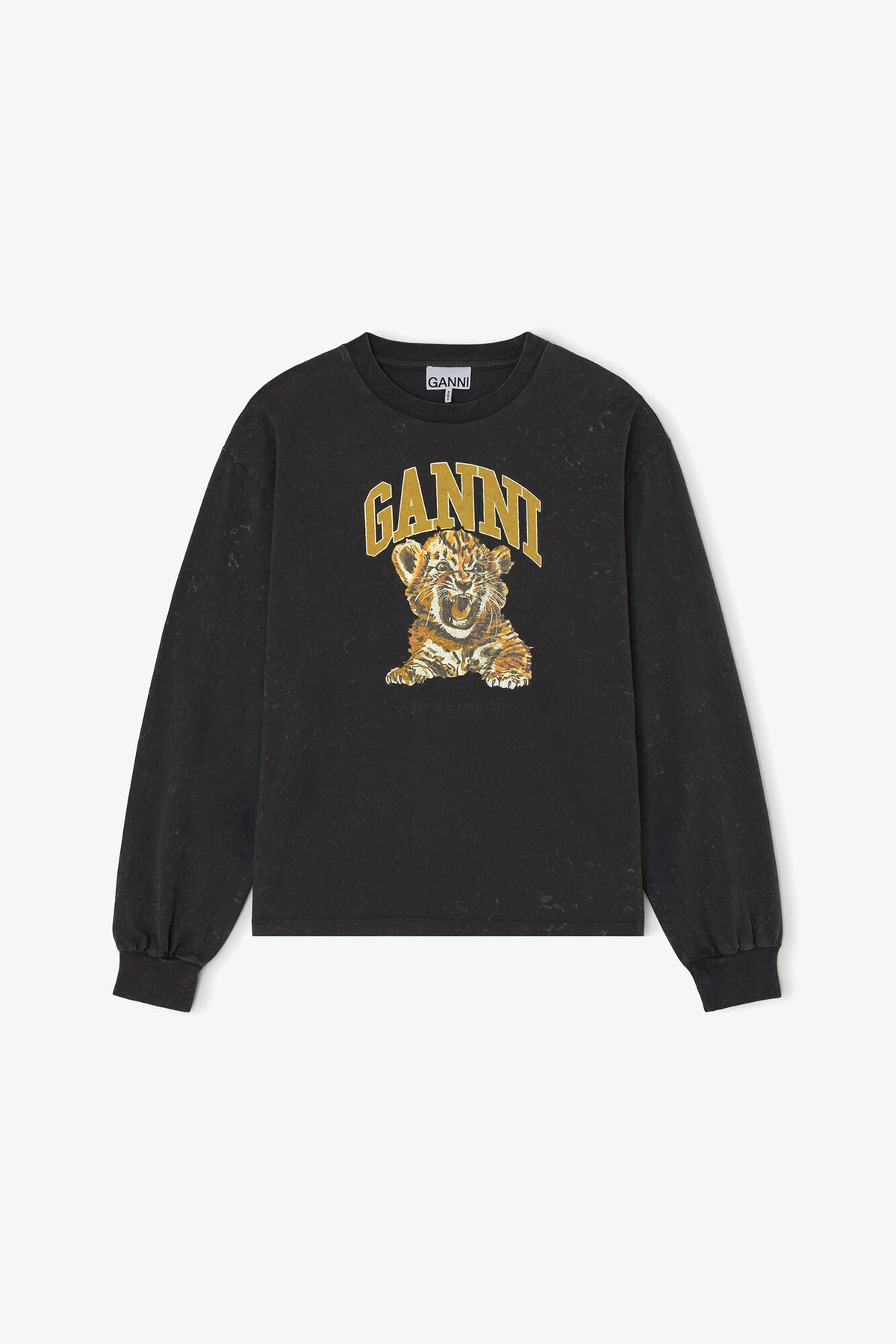 Ganni Future jersey longsleeve tiger