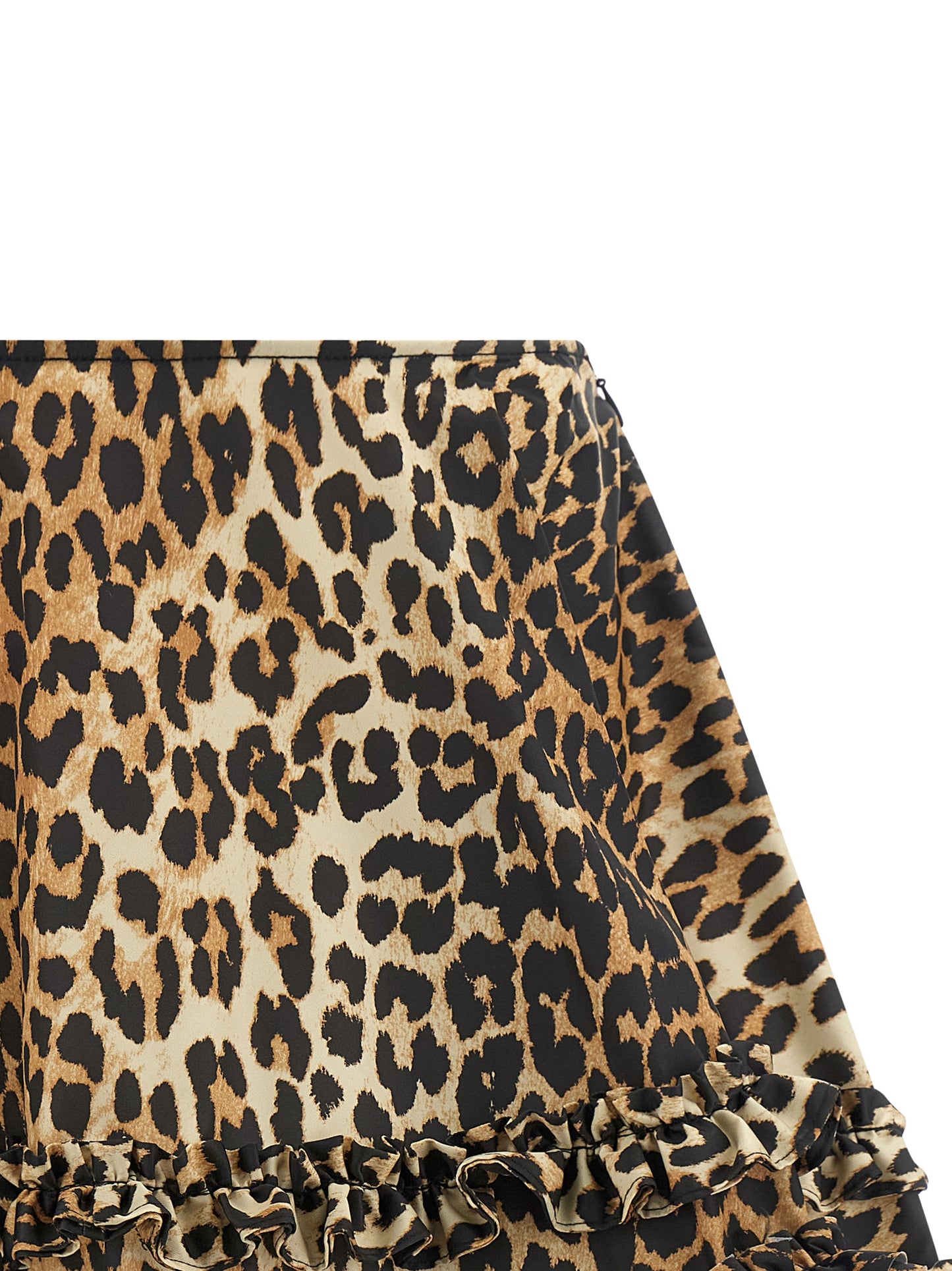 'Leopard Duchesse Nylon Mini Frill' skirt Skirts