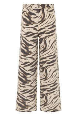 GANNI Wide leg printed jeans