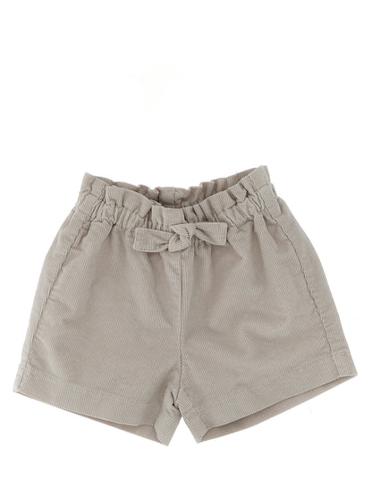 Ribbed velvet shorts Bermuda, short