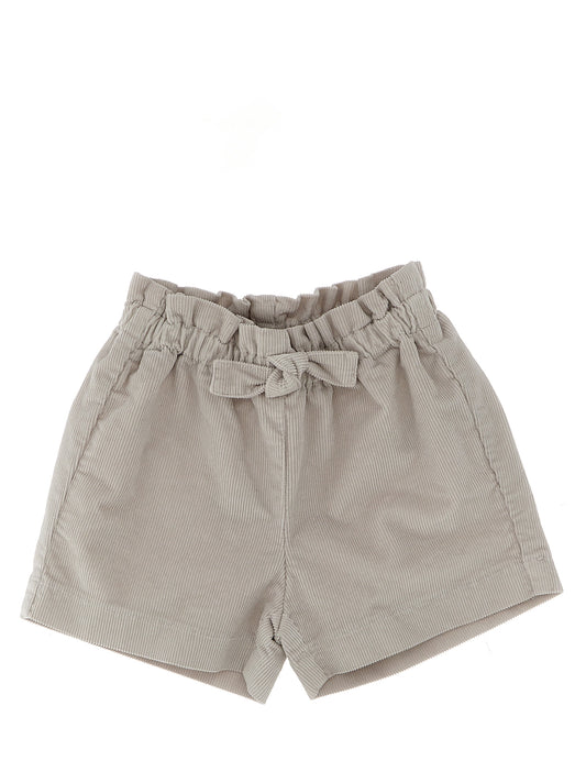 Ribbed velvet shorts Bermuda, short