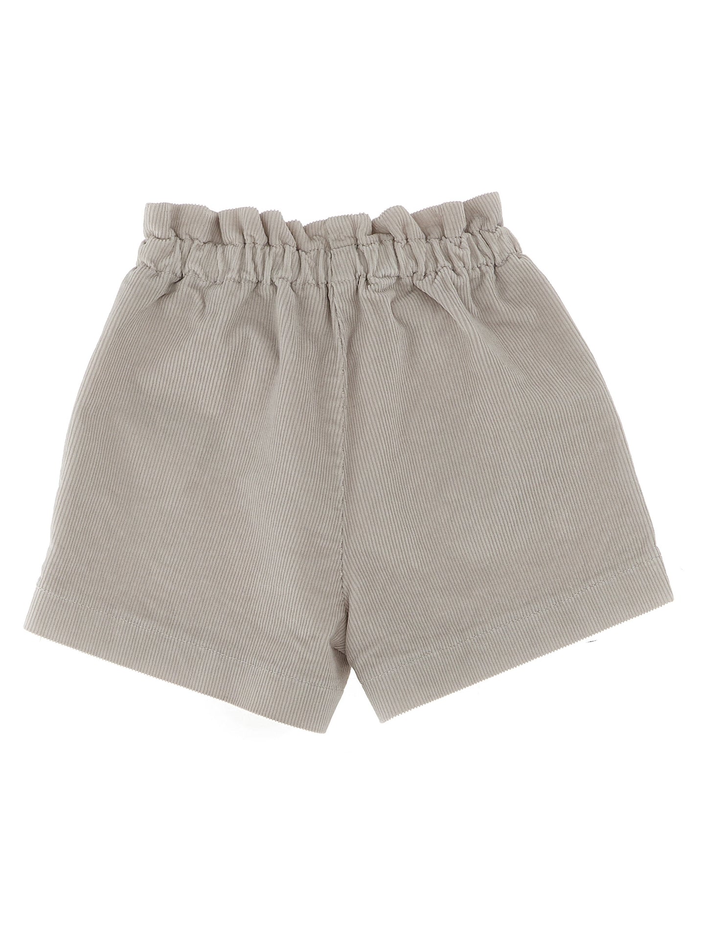 Ribbed velvet shorts Bermuda, short