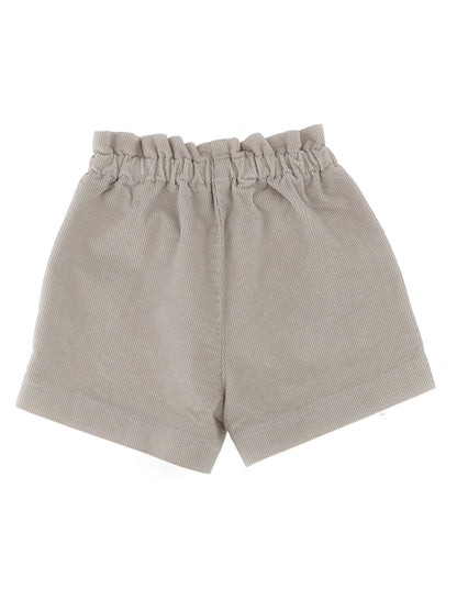 Ribbed velvet shorts Bermuda, short