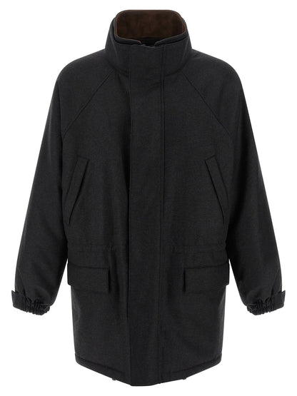 Flannel jacket Down jacket, Parka, Casual jackets