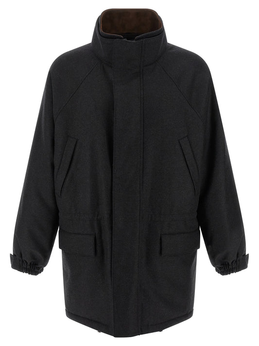 Flannel jacket Down jacket, Parka, Casual jackets