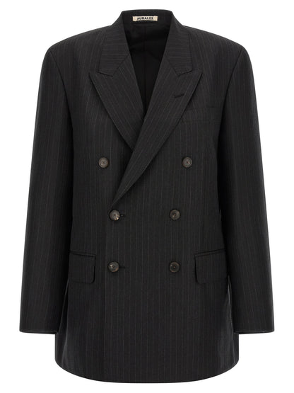 Pinstriped long blazer Blazer, suits