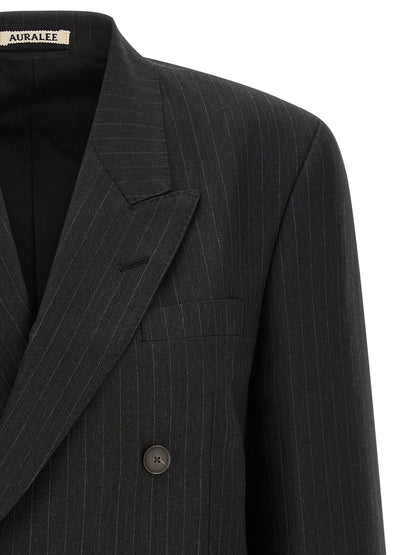 Pinstriped long blazer Blazer, suits