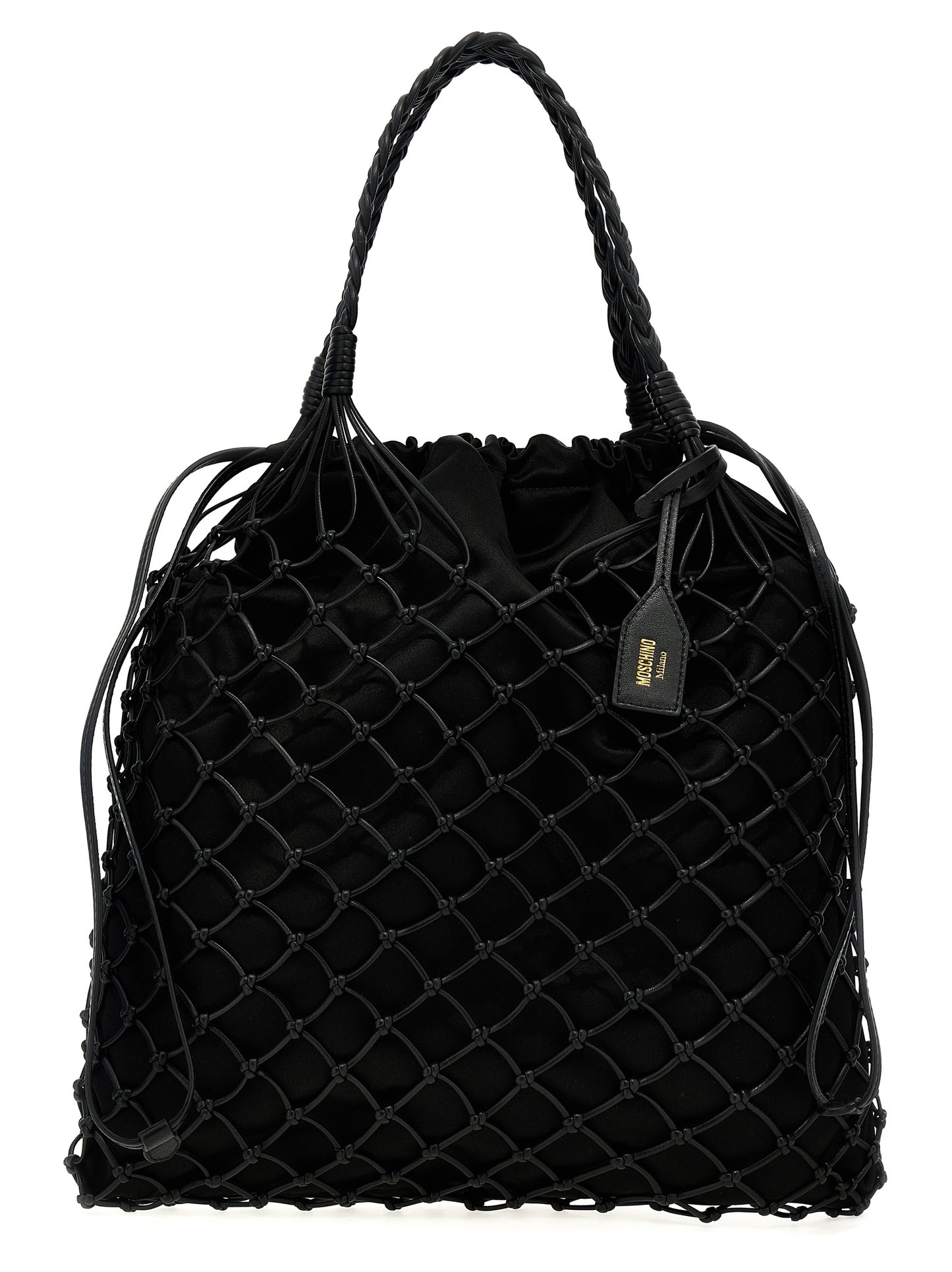 Woven nappa leather shopping bag Tote bag