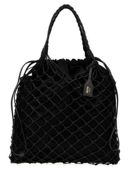 Woven nappa leather shopping bag Tote bag