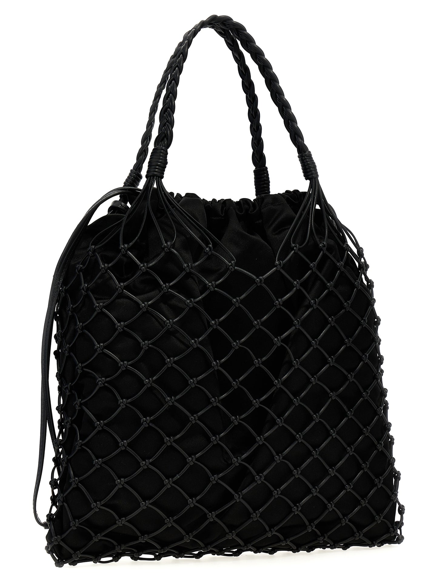 Woven nappa leather shopping bag Tote bag