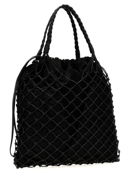 Woven nappa leather shopping bag Tote bag