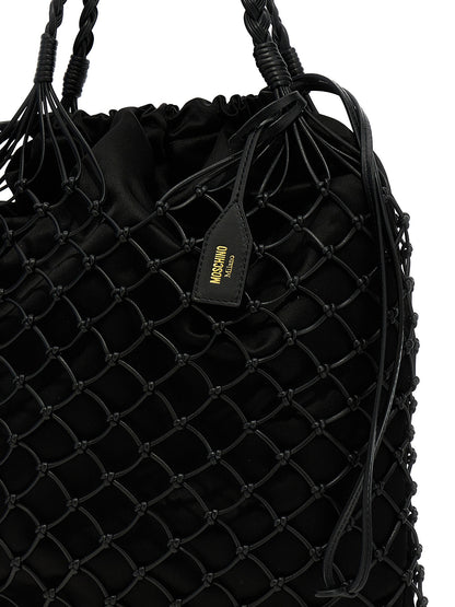 Woven nappa leather shopping bag Tote bag