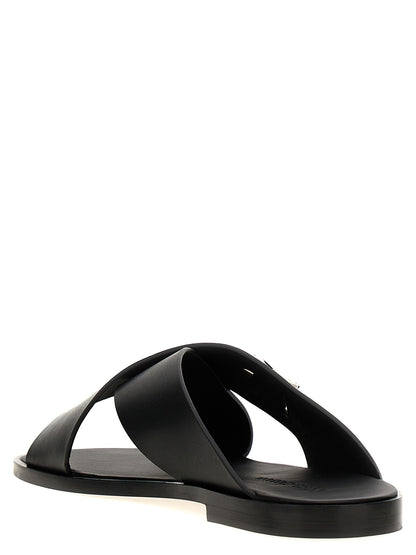 Logo leather sandals Sandals