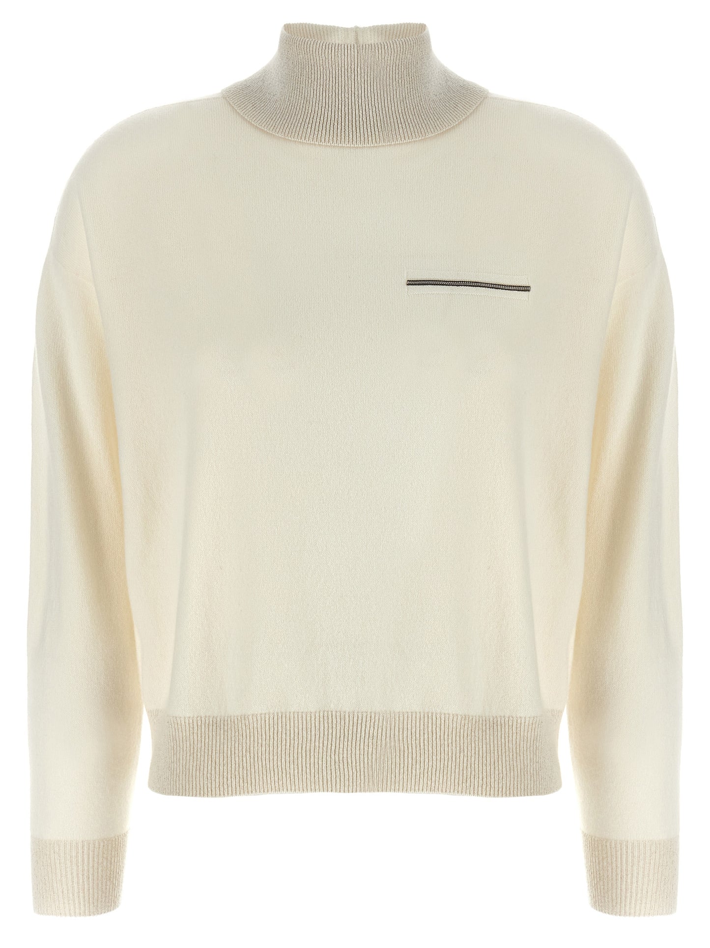 Lurex details turtleneck sweater Sweater, cardigans